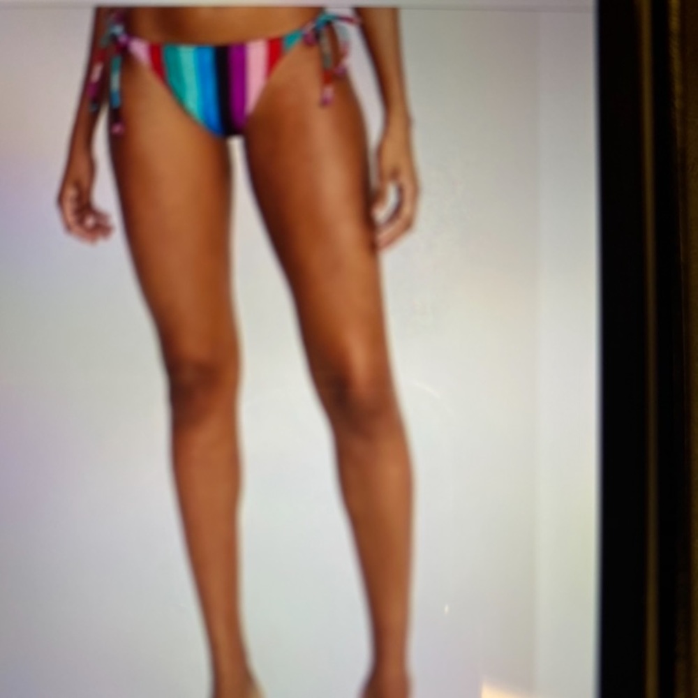 Multi colored string bikini bottom